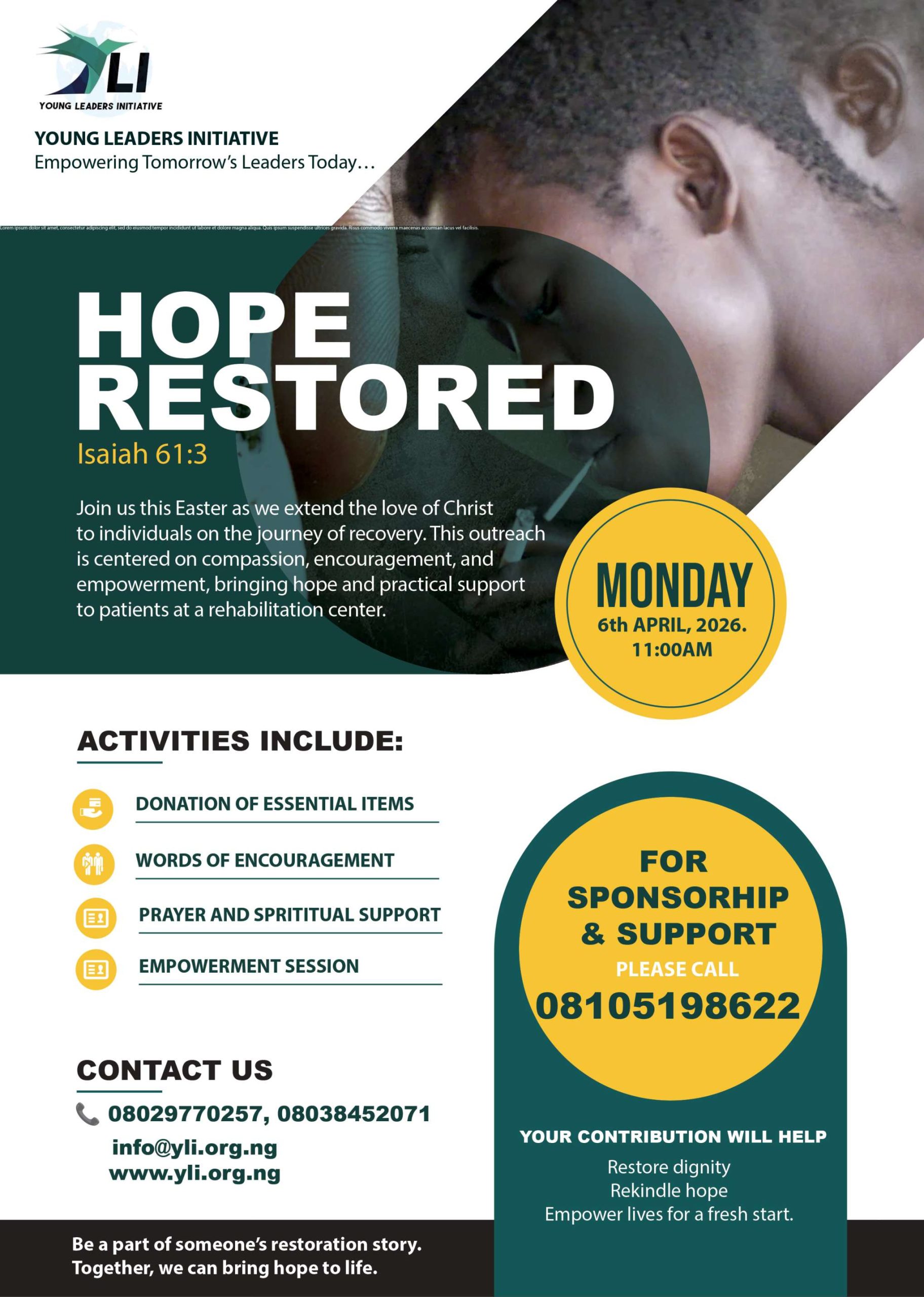 Hope Restored Outreach 2026